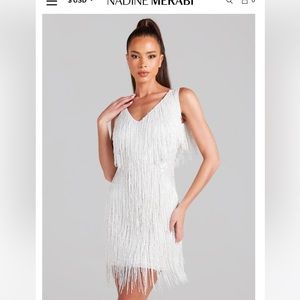 NADINE MERABI Sadie White dress